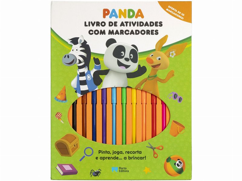 Livro Canal Panda - Livro De Atividades Com Marcadores