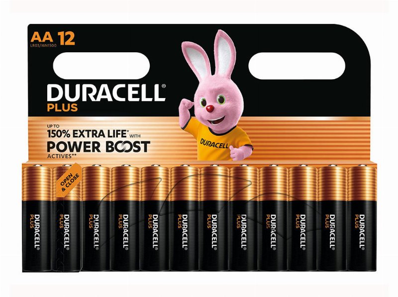 Pilha Alcalina Duracell Plus Aa Pack 12 Unidades