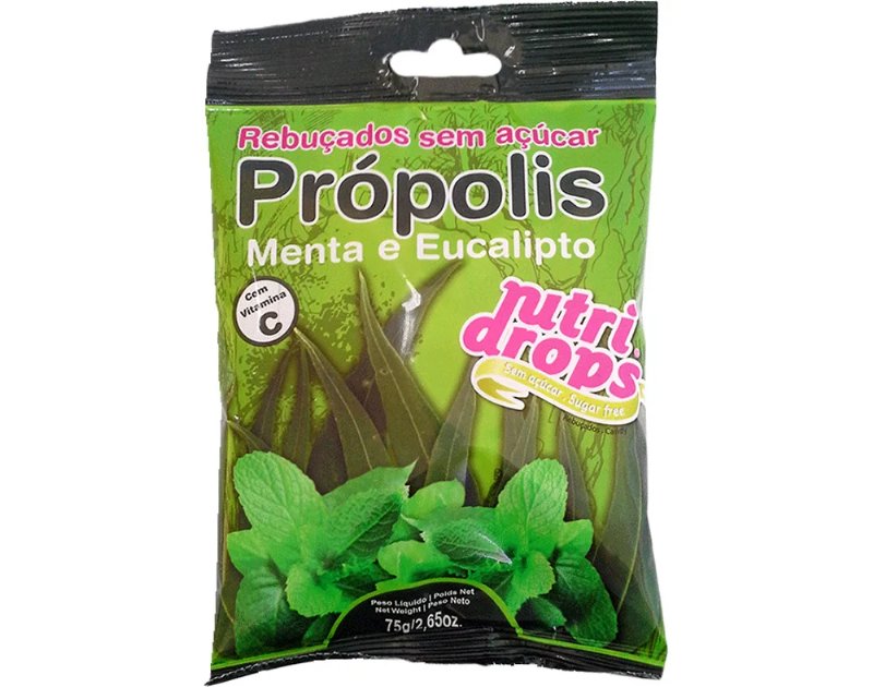 Rebuçados Nutridrops Propolis E Menta Sem Açúcar 75 g