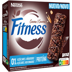 Barras Proteicas Cacau Sem Açúcar Fitness 80 gr (4 Un)
