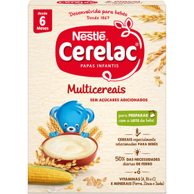 Papa Infantil Não Láctea Multicereais +6M Cerelac 250 gr