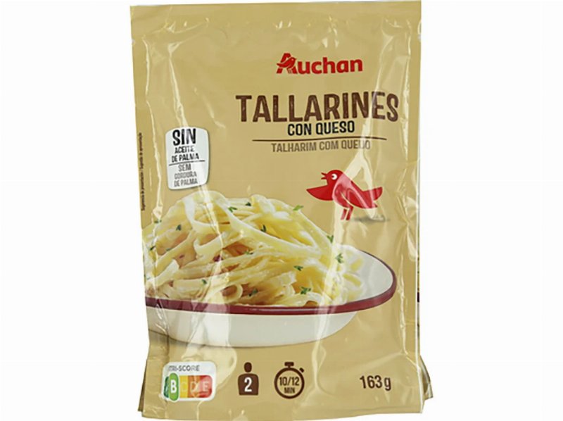 Massa Talharines Auchan Com Queijo 2 Un 163 g