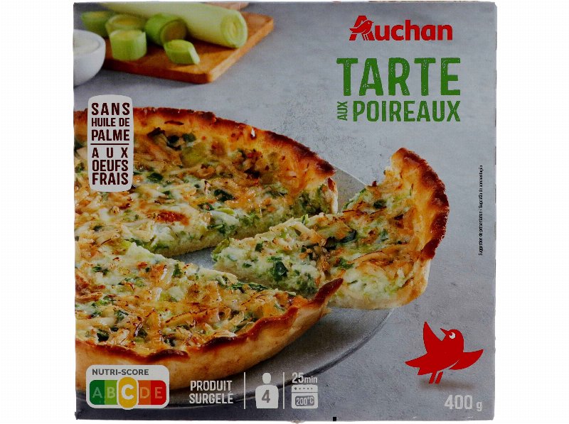 Tarte Auchan Alho Francês 400 g