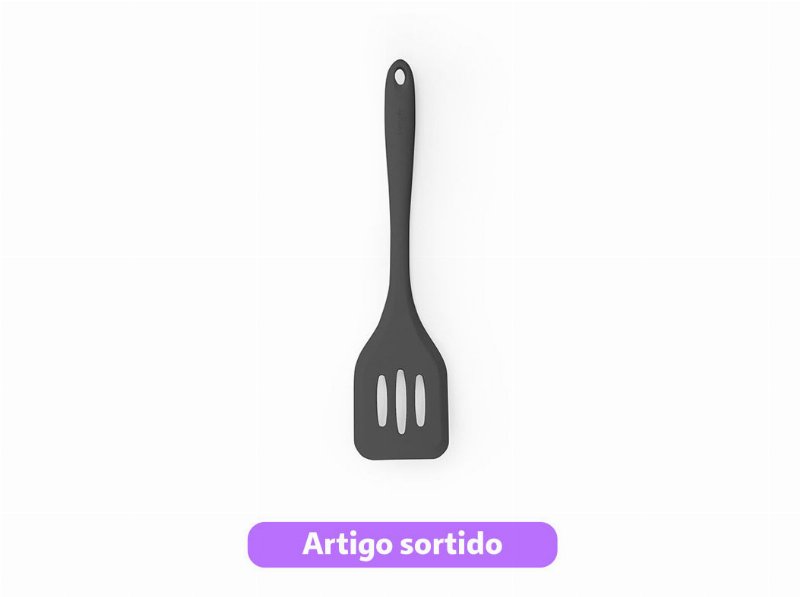 Vira Fritos Silicone 29X6.5Cm Cores Sortidas
