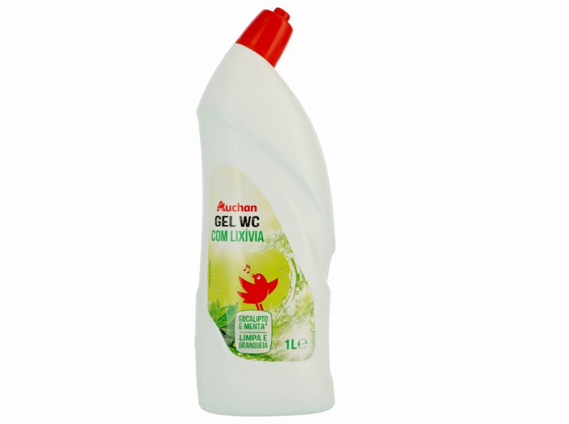 Gel Auchan Sanitário Lixívia Eucalipto E Menta 1 l