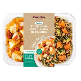 Frango Com Caril E Quinoa De Legumes Cozinha Continente 350 gr