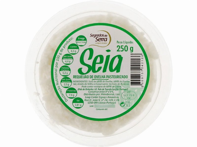 Requeijao Segredos Serra Ovelha Pasteurizado 250 g