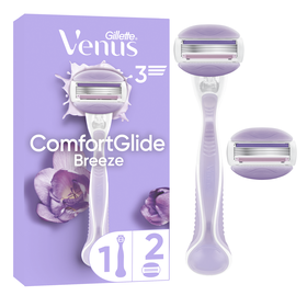 Máquina Depilatória Comfortglide Breeze Com 2 Recargas Gillette Venus 1 Un