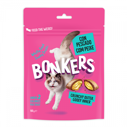 Snack Para Gato Com Peixe Bonkers 0.18Kg