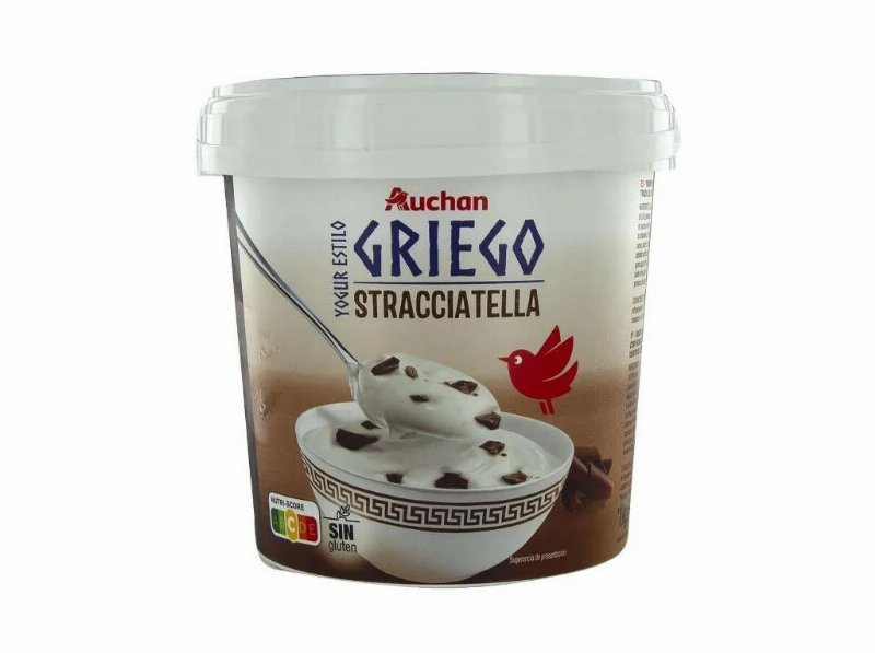 Iogurte Grego Auchan Stracciatella 1 kg
