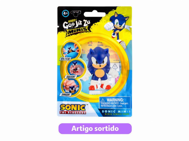 Mini Figuras Sonic Goo Jit Zu Modelos Sortidos