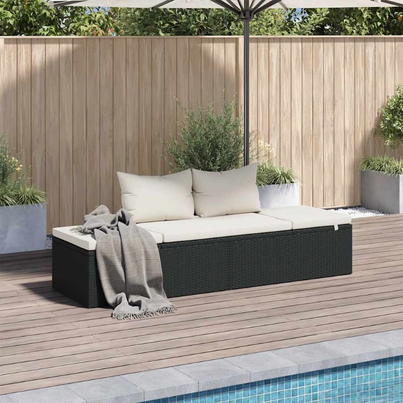 Hkh 4 Pcs Conjunto De Jantar P/ Jardim C/ Almofadões Vime Pe Cinza - Cinzeto