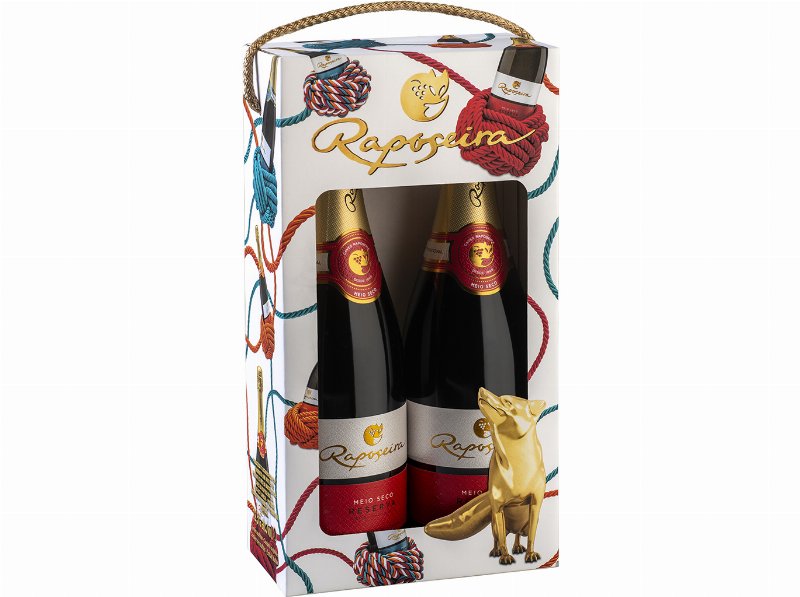 Conjunto Espumante Raposeira Reserva Meio Seco 2X0.75 l