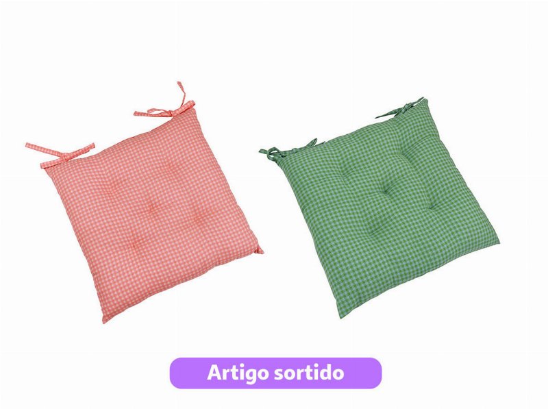 Coxim Alto Actuel 40X40X5Cm Cores Sortidas