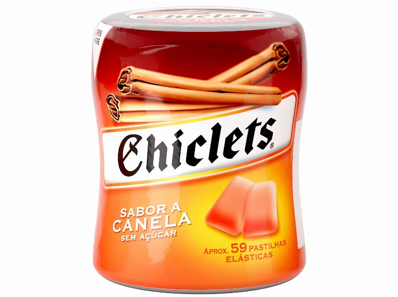 Pastilhas Chiclets Canela Bottle 82.6 g