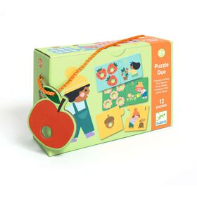 Djeco - Puzzle Duo Primeiros Números 2 Peças