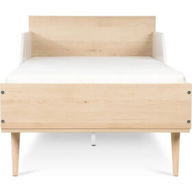 Cama Júnior Com Laterais De Proteção Faia E Branco Sofie Twinko