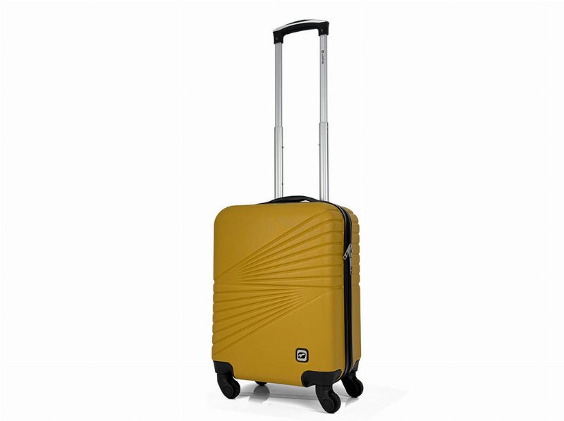 Mala De Cabine Rígida Airport Spotlight Ocre Com 4 Rodas 50 X 33 X 21 Cm