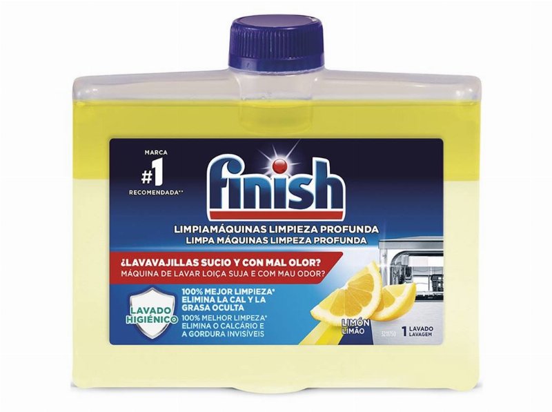 Limpa Máquina Loiça Limão Finish 250 ml