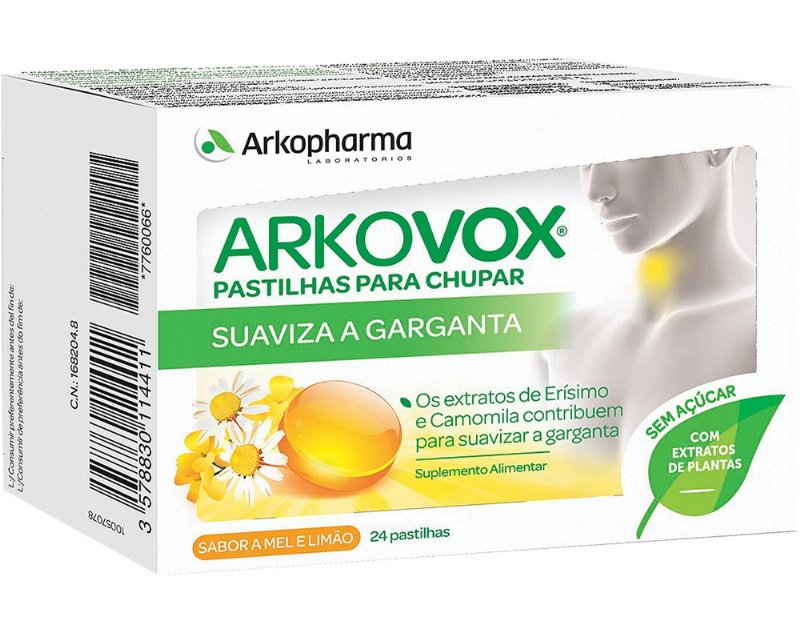 Pastilhas Arkovox Propolis Mel E Limão 24Un