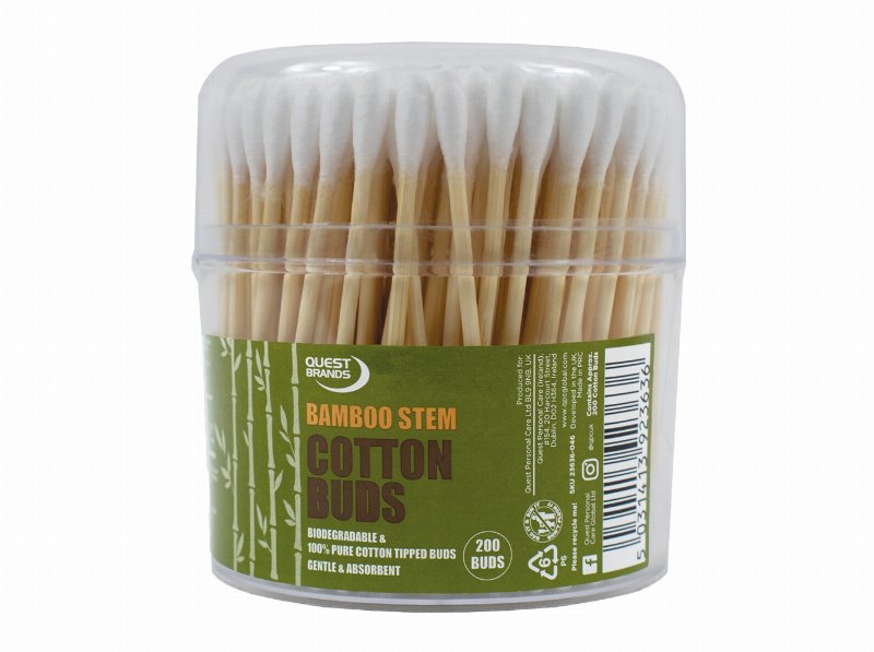 Cotonetes Quest Algodão E Bambu 200Un