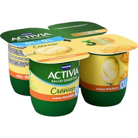 Iogurte Bifidus Cremoso Magro Manga Activia Danone 480 gr (4 Un)