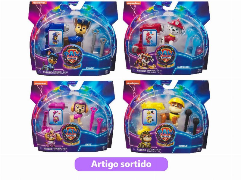 Figura Patrulha Pata Movie Hero Modelos Sortidos