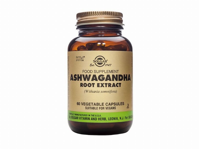 Suplemento Solgar Ashwagandha 60 Capsulas