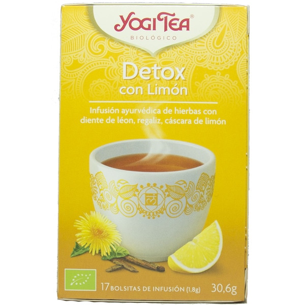 Infusão De Ervas Detox Com Limão Biológica 17 unidades