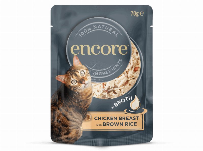 Comida Húmida Para Gato Encore Frango Com Arroz 70 g
