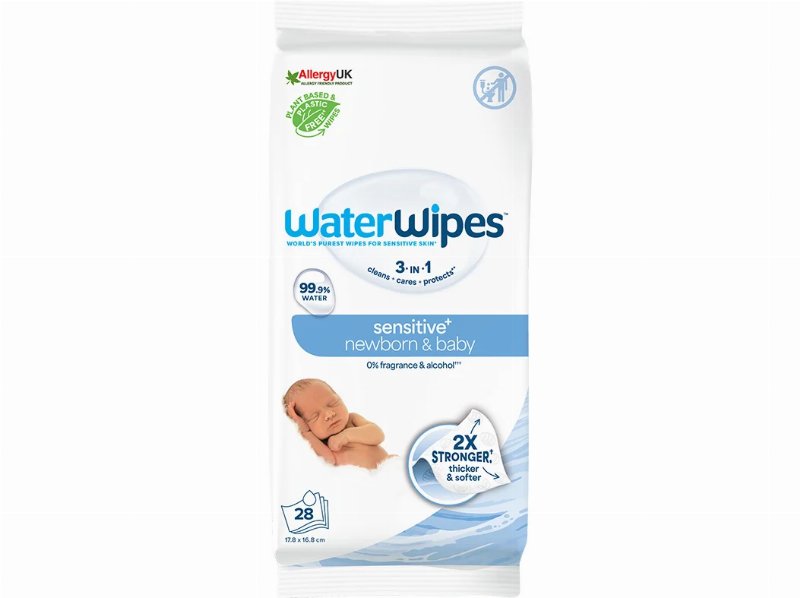 Toalhitas Bébe Waterwipes Biodegradáveis 28Un
