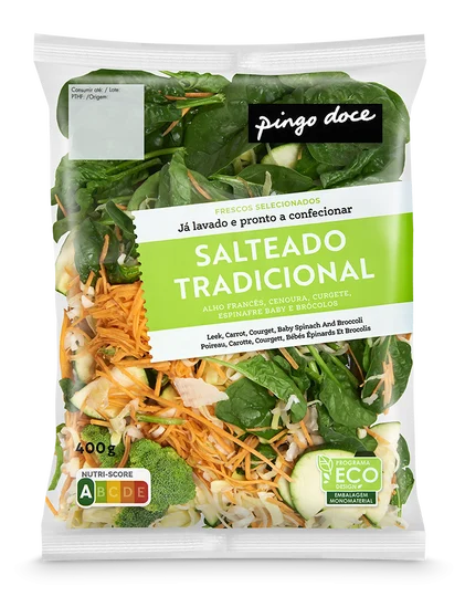 Salteado Tradicional Embalado Pingo Doce 0.4Kg
