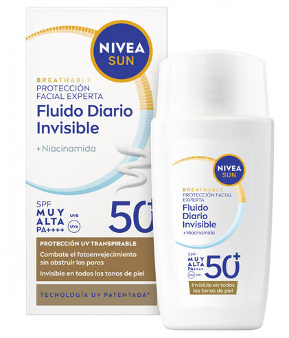 Protetor Solar Rosto Diário Invisible Fps50+ Nivea 0.04L