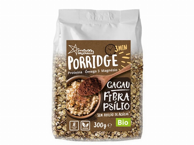 Papas De Aveia Bio Provida Cacau&Fibra Psílio 300 g