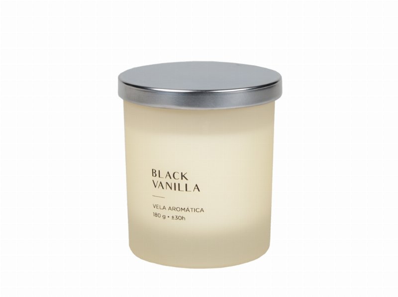 Vela Em Copo Vidro Manulena Black Vanilla 180 g