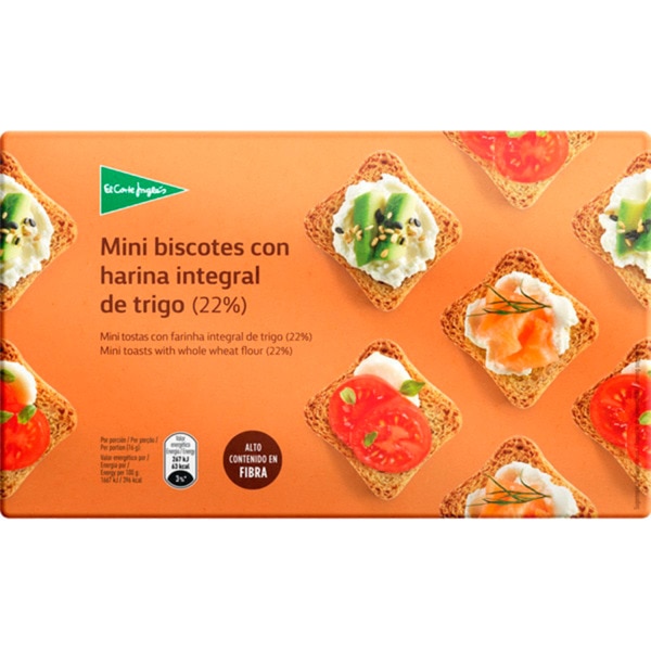Mini Tostas Integrais 120 g