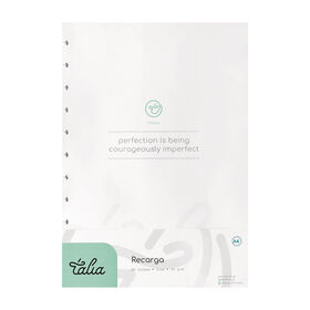Recarga Papel A4 Liso Para Caderno Smart Talia
