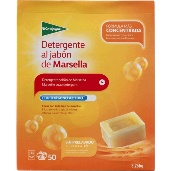 Detergente Para A Máquina Da Roupa Sabão De Marselha Em Pó 50 doses
