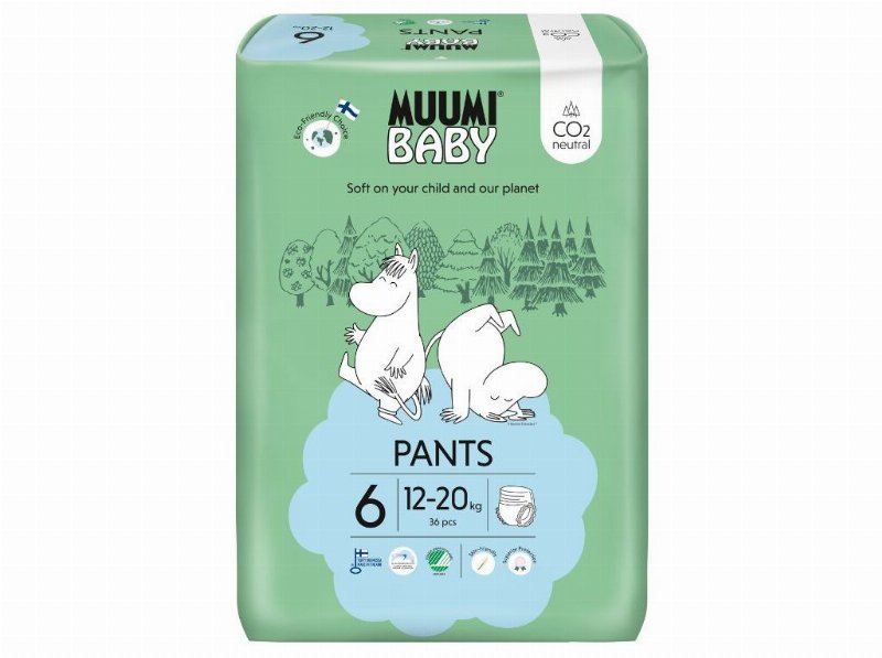 Fralda Cueca Muumi Baby T6 (12-20 kg) 36Un