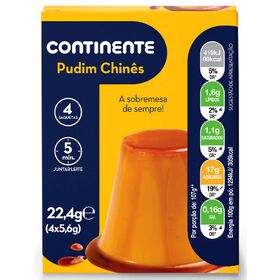 Preparado Para Pudim Chinês Continente 4X5,6 gr