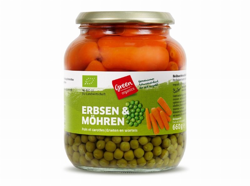 Ervilhas E Cenouras Green Bio 660 g (425 g)