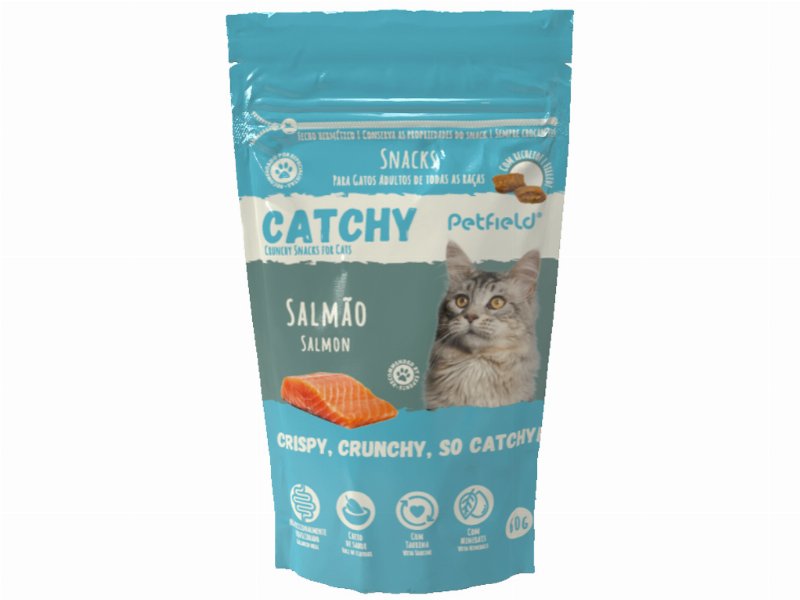 Snacks P/Gato Petfield Catchy Salmão 60 gr