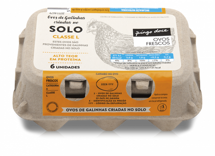 Ovos De Solo Classe L Pingo Doce 6Un
