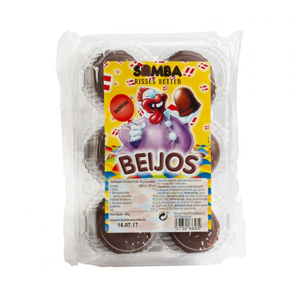 Snack Beijos De Chocolate Com Baunilha Samba 0.1Kg