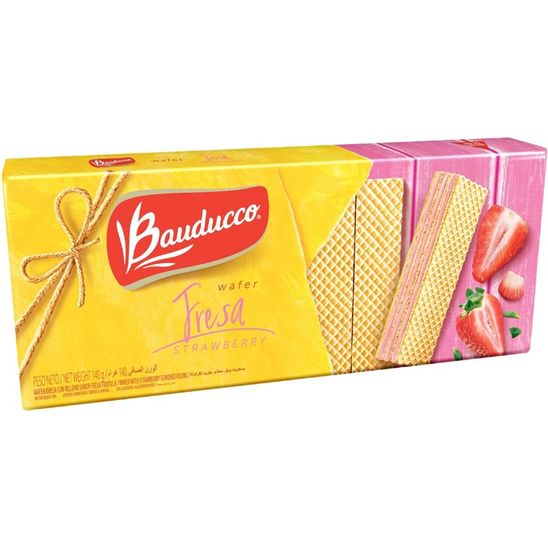 Bolachas Wafer De Morango 140 g