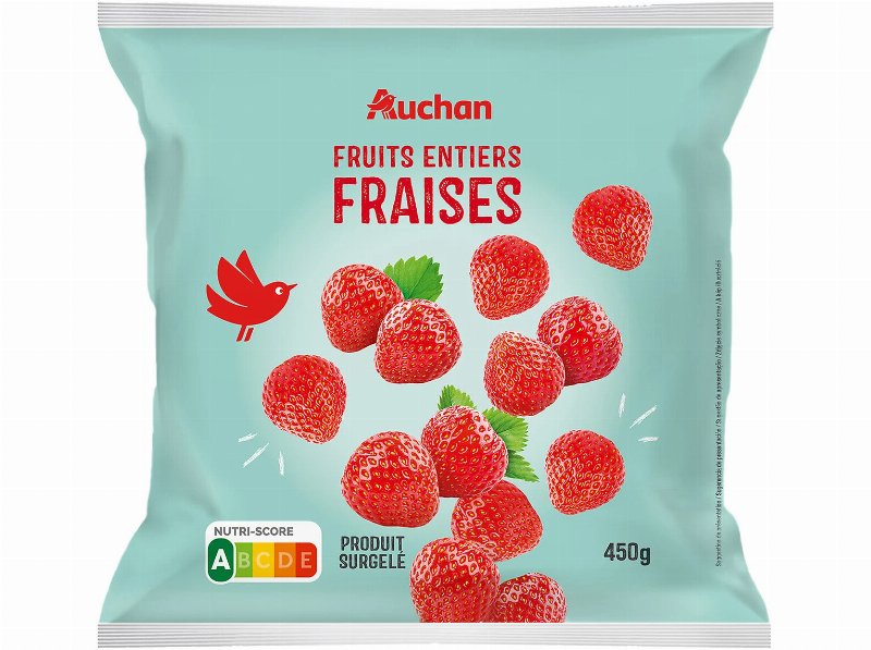 Morangos Auchan Inteiros Ultracongelados 450 g