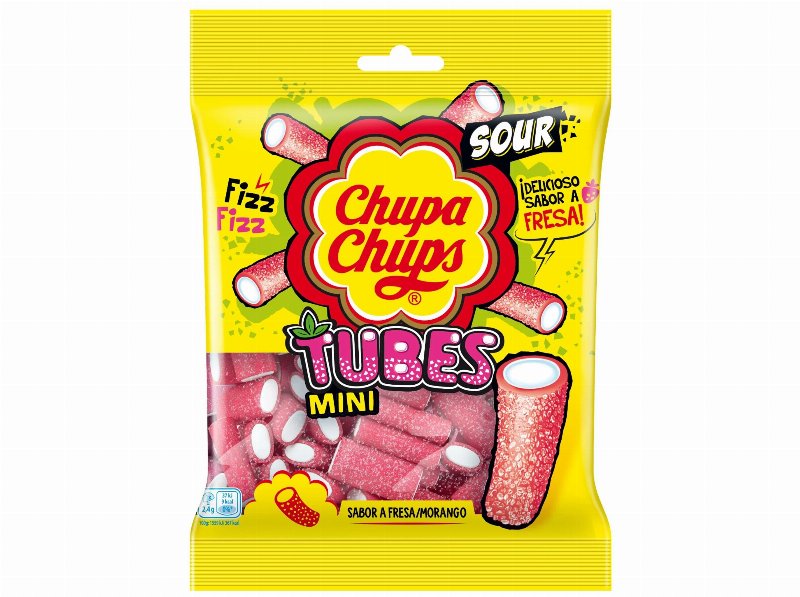 Gomas Chupa Chups Tubos Morango 150 g