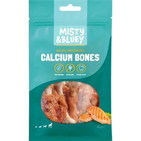 Snack Para Cão Osso Cálcio Misty & Bluey 70 g