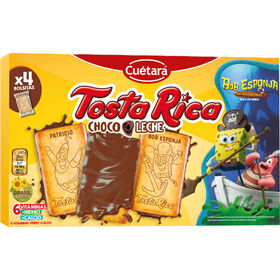 Bolacha Tosta Rica Com Chocolate De Leite Cuétara 140 gr