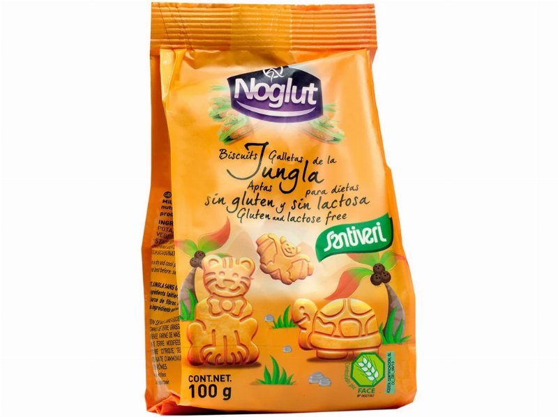 Bolachas Santiveri Noglut Animais Selva Sem Glúten 100 g